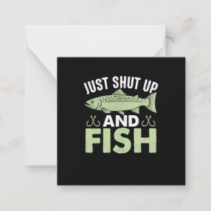 Fischgeschenke einfach aufhalten und fischen mitteilungskarte