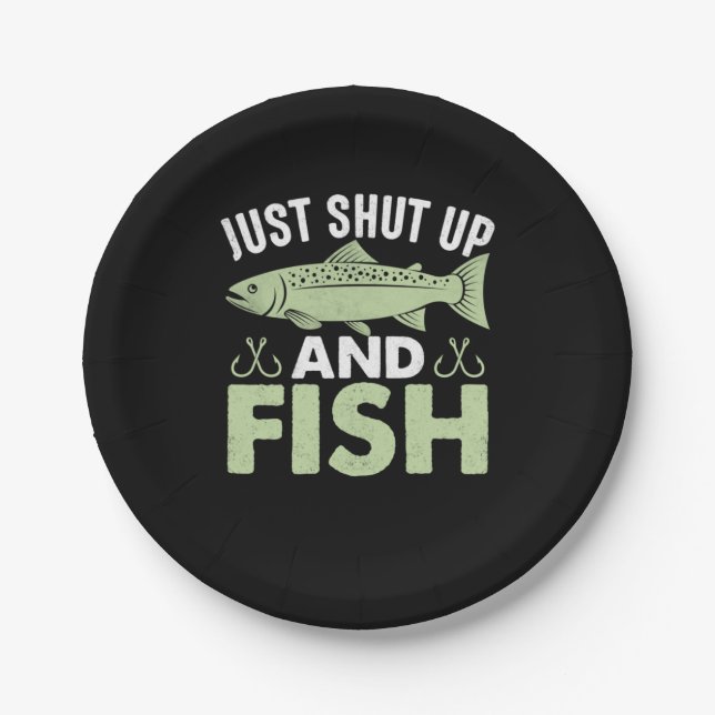 Fischgeschenke einfach aufhalten und fischen pappteller (Vorderseite)