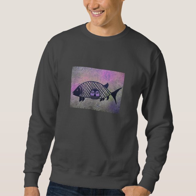 Fischgesicht Sweatshirt (Vorderseite)
