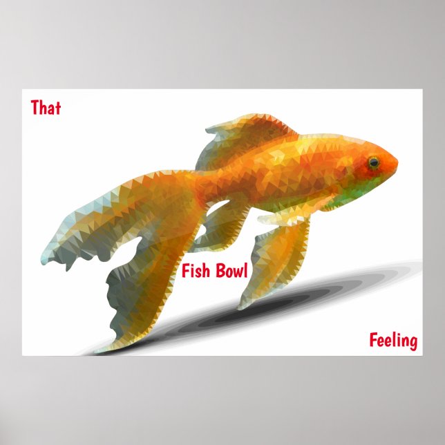 Fischglas-Gefühl-Poster Poster (Vorne)