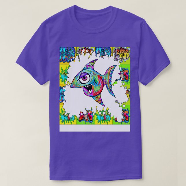 Fischgrafik T-Shirt (Design vorne)
