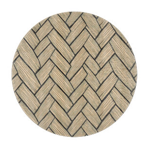 Fischgräten-Holzparkettmuster Schneidebrett