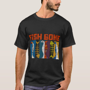 Fischgräten-Kunstcollage T-Shirt