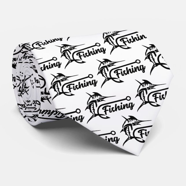 Fischhahn Männer Krawatte (Gerollt)