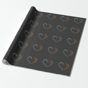 Fischhaken Elch Antler Heart Jagd Liebe Geschenkpapier