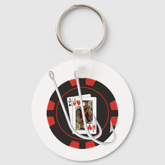 Fischhaken Schlüsselanhänger (Vorderseite)