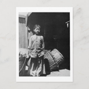 Fischhändlertochter - Vintage-Foto Postkarte