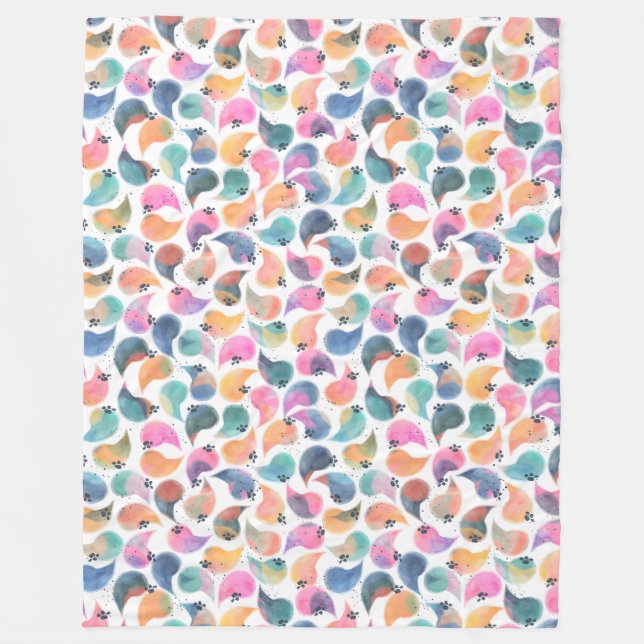 Fischhautfarbe Fleecedecke (Vorderseite)