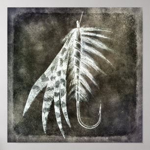 Fischhecht - Fischfang Angeln Köhler Brown Poster