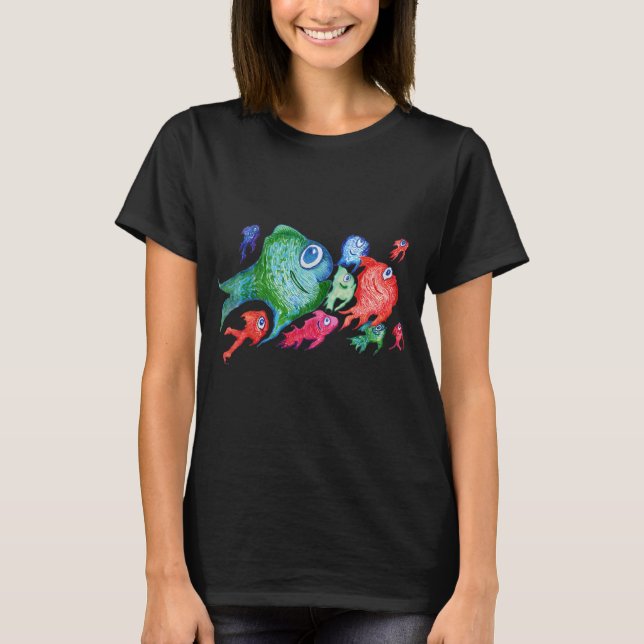 Fischige Vorfreude T-Shirt (Vorderseite)
