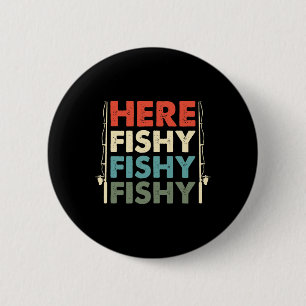 Fischjagd Angeln Angelrute Fischer Button