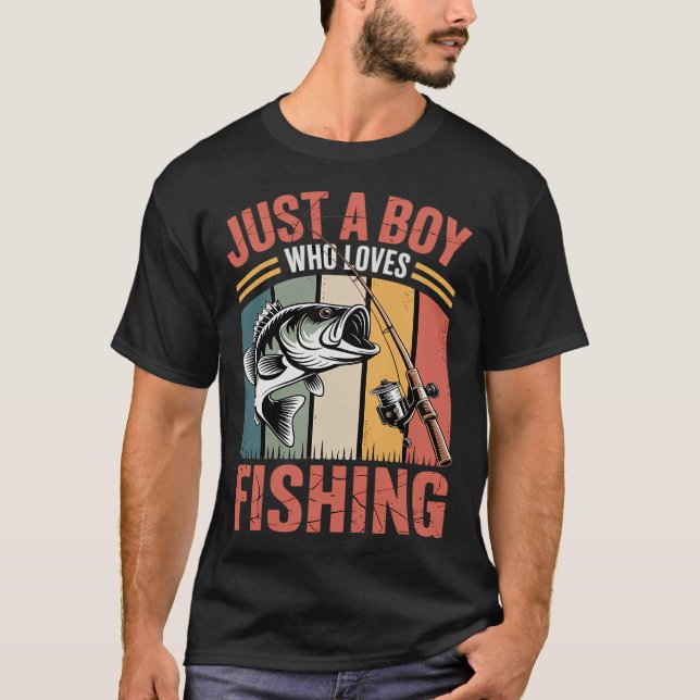 Fischjunge T-Shirt (Vorderseite)
