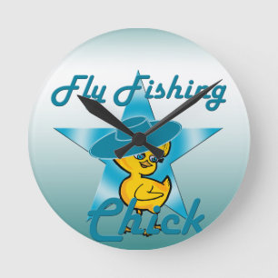 FISCHKick #7 Runde Wanduhr