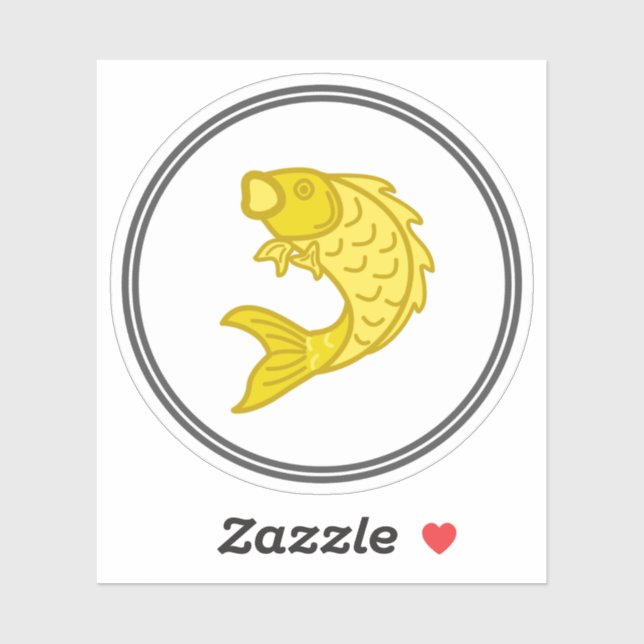 Fischkleber | Garnelen-Sammlung von Fischkraut Aufkleber (Blatt)