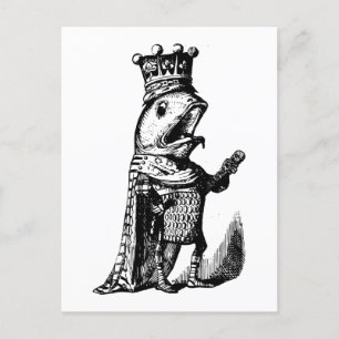 Fischkönig  postkarte