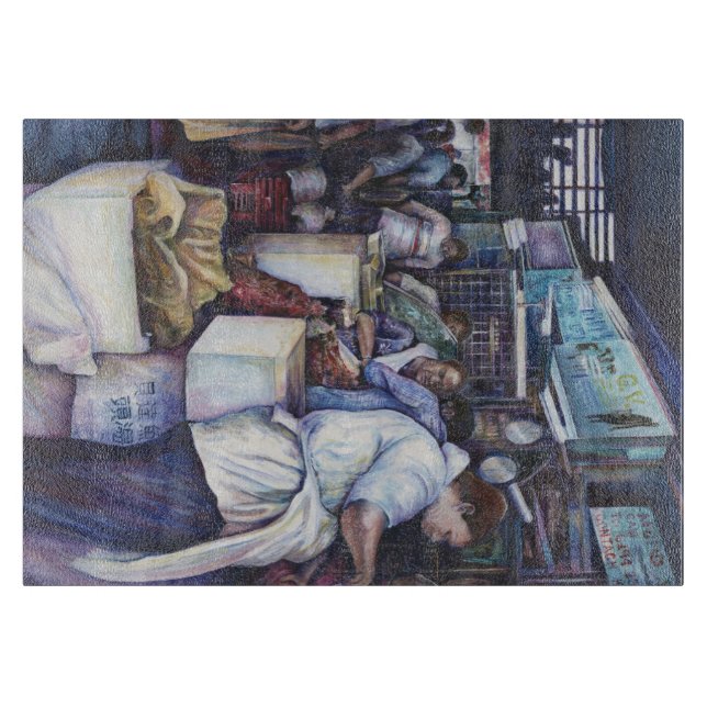 Fischkopfsuppe, Singapur Schneidebrett (Vorderseite)