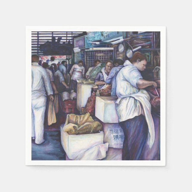 Fischkopfsuppe, Singapur Serviette (Vorderseite)