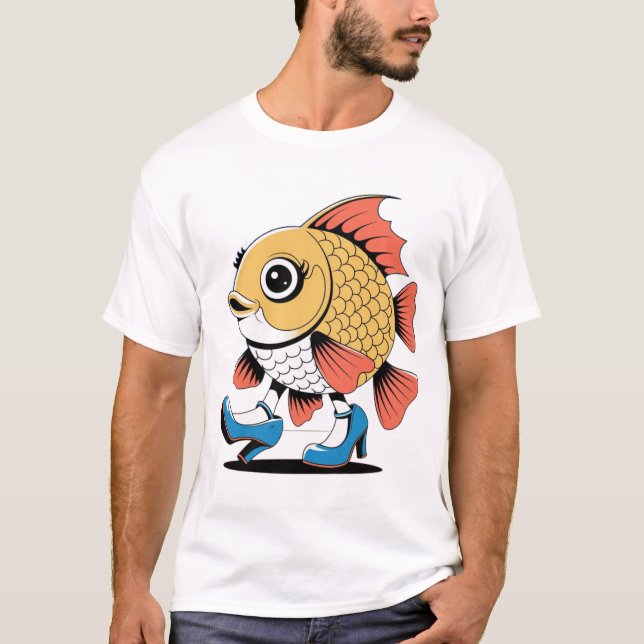 Fischkunst T-Shirt (Vorderseite)