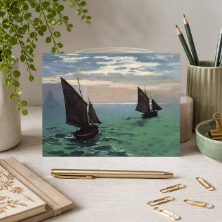 Fischkutter auf See Postkarte