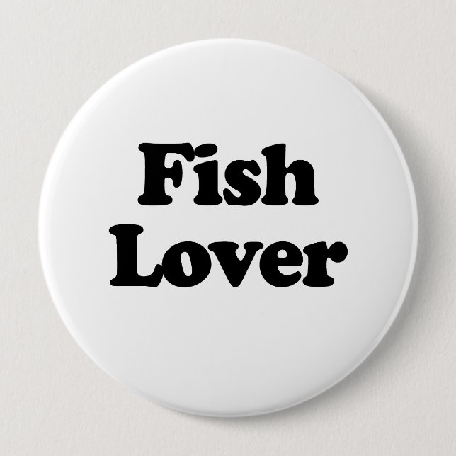 Fischliebhaber Button (Vorderseite)