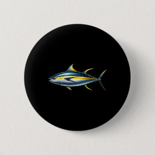 Fischliebhaber Fisch Grafikdesign Gelbflossen-Thun Button