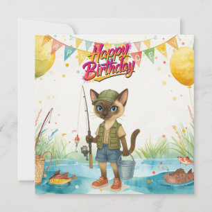 Fischliebhaber Geburtstag mit Fischwasser Karte