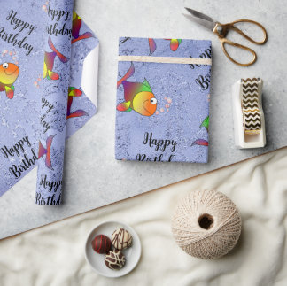 Fischliebhaber Geschenkpapier