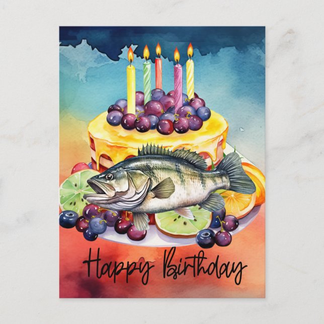 Fischliebhaber Hochseefischen Postkarte (Vorderseite)