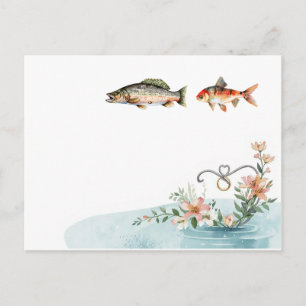 Fischliebhaber postkarte