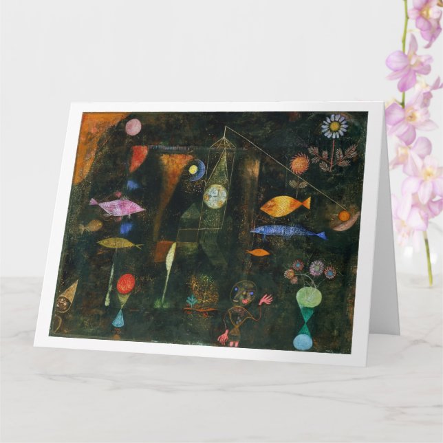 Fischmagie, Paul Klee 1925 Karte (Orchidee)