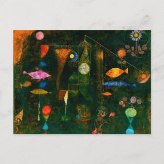 Fischmagie von Paul Klee (1925) Postkarte