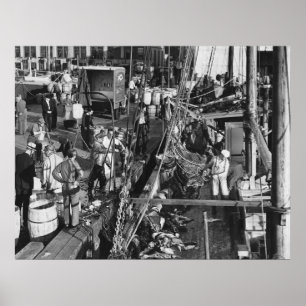 Fischmarkt Fulton: 1939 Poster