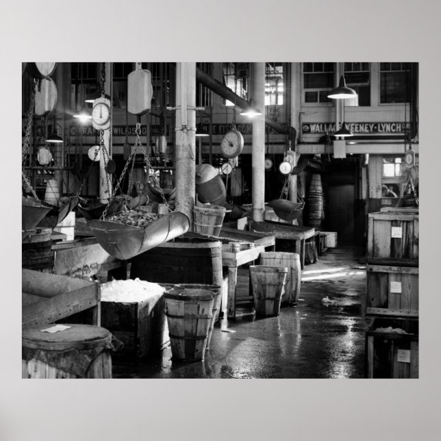 Fischmarkt Fulton: 1954 Poster (Vorne)