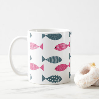 Fischmuster Kaffeetasse
