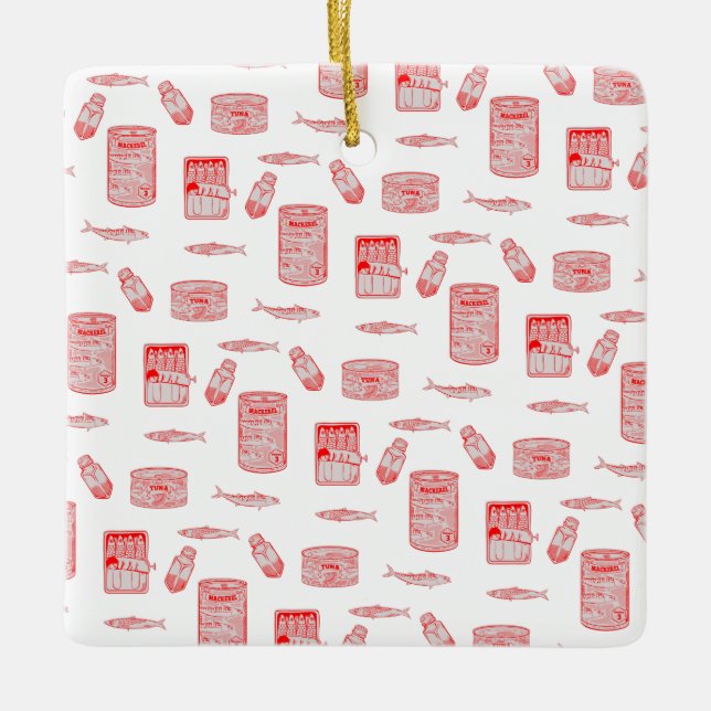 Fischmuster Keramikornament (Vorderseite)