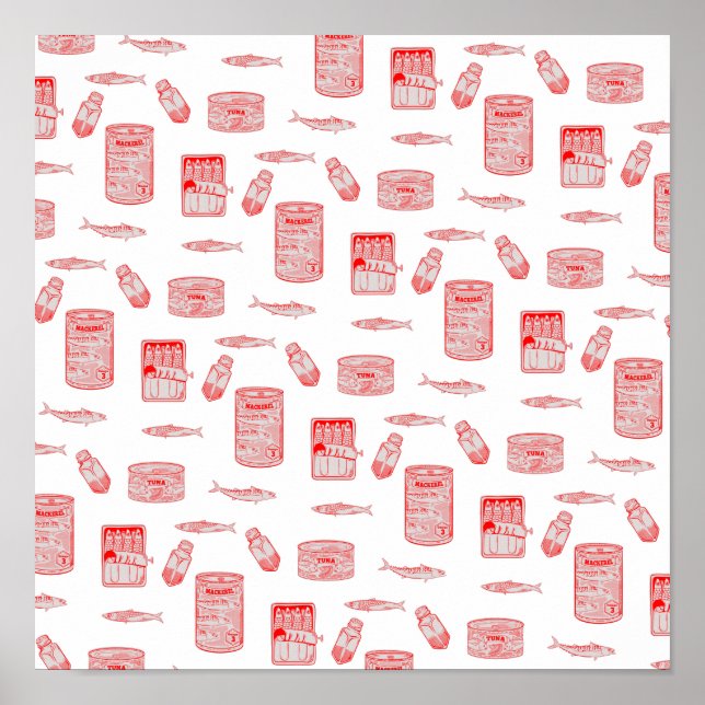 Fischmuster Poster (Vorne)