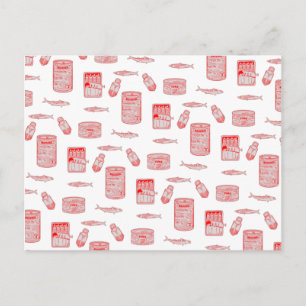 Fischmuster Postkarte