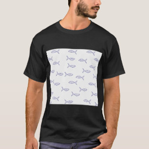 Fischmuster T-Shirt