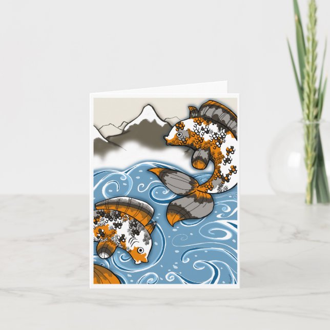 Fischnotecard Karte (Vorderseite)