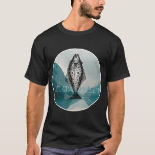 Fischotter – Süßer Otter mit Angelrute w T-Shirt