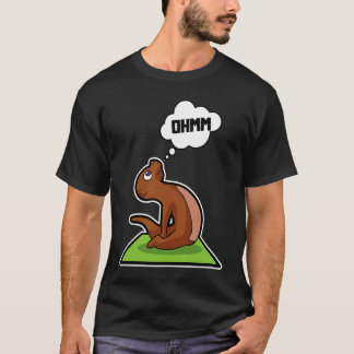 Fischotter Yoga-Posen Sport Gymnastik Ohm Herzschl T-Shirt