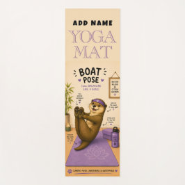 Fischotterentspannende Boote-Pose Dunkle-Lila-Yoga Yogamatte
