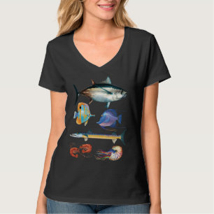 Fischplakat mit Thunfisch T-Shirt