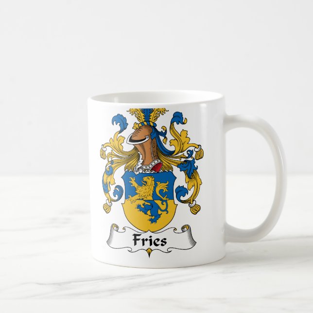 Fischrogen-Familienwappen Kaffeetasse (Rechts)