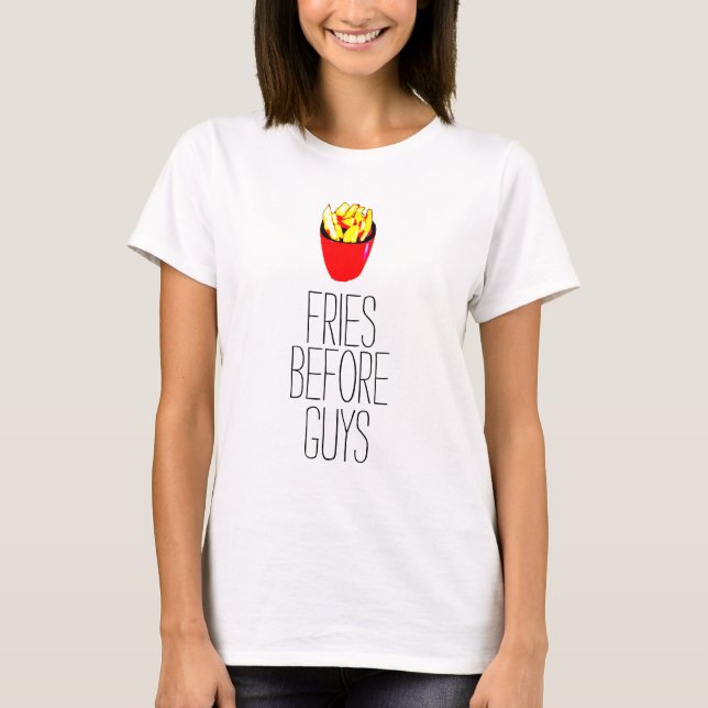 Fischrogen vor Typ-Damen-Spitze T-Shirt (Vorderseite)