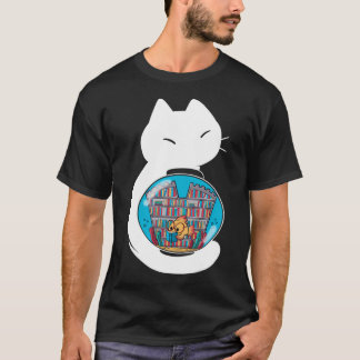 Fischs gemütliche Bibliothek T-Shirt
