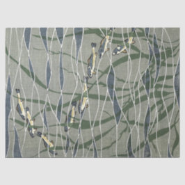 Fischschule in Kelp Seidenpapier