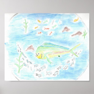 Fischschule Poster