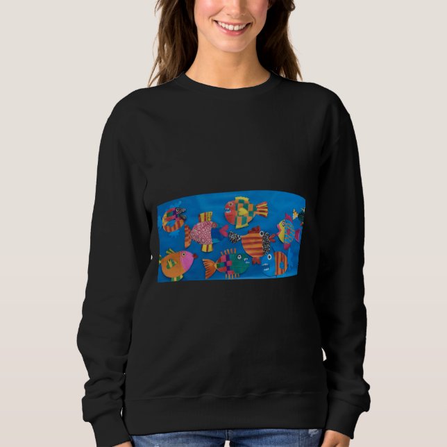 Fischschule Sweatshirt (Vorderseite)