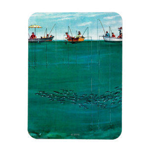 Fischschule unter den Linien von Thornton Utz Magnet